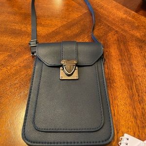 Navy Blue Crossbody Pouch Purse